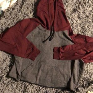 Cropped Baseball Hoodie